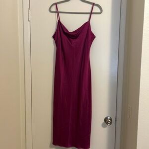 Express Fuchsia Midi Dress